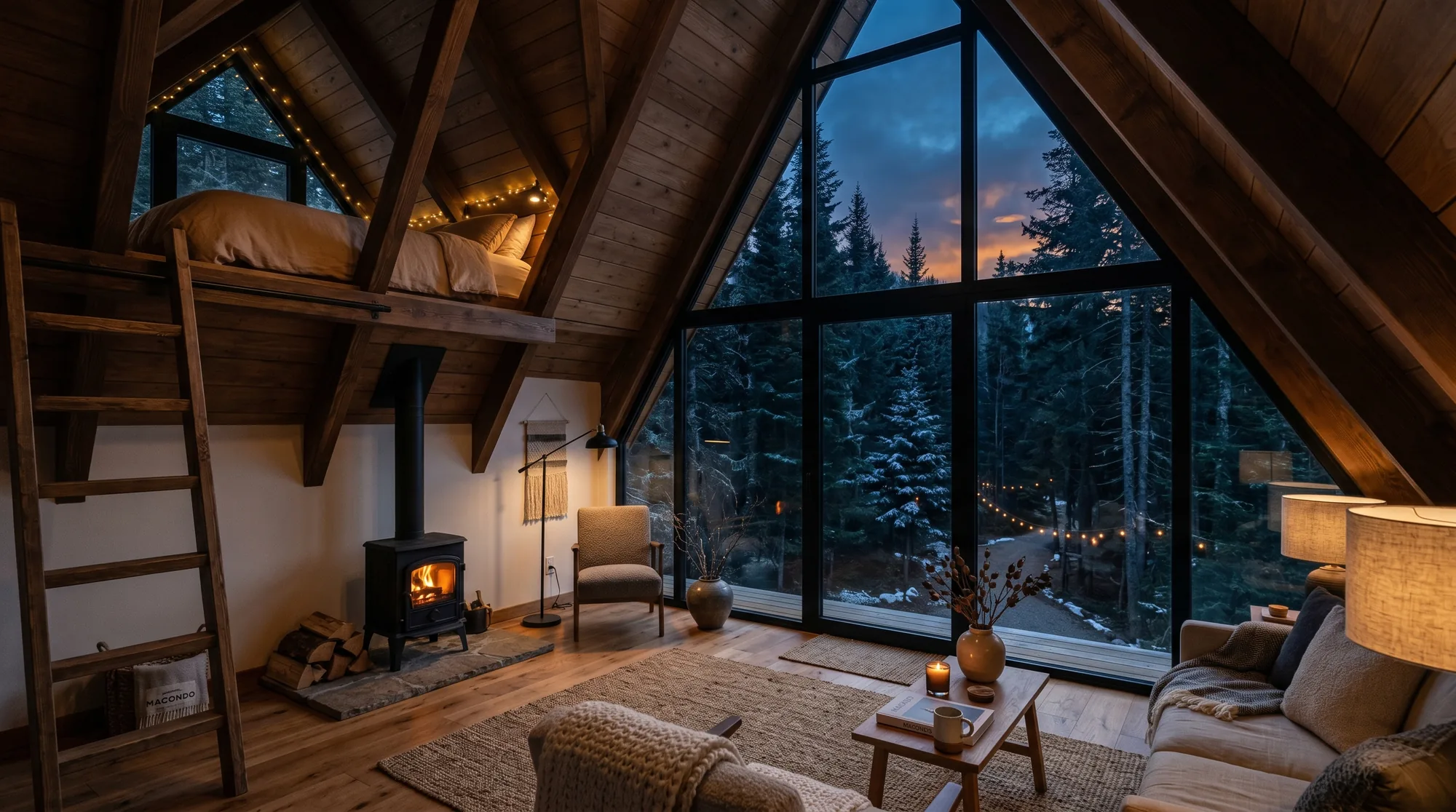 Интерьер A-frame