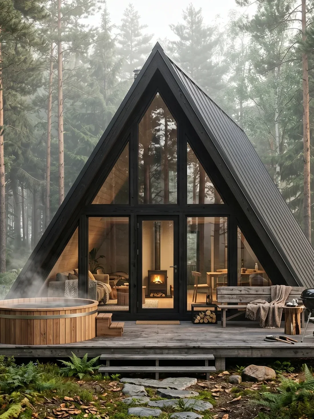 A-frame между сосен